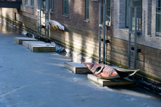 Kayaks waiting Kayaks waiting