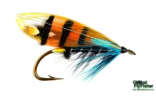 Computer screen wallpaper: Black Ranger salmon fly