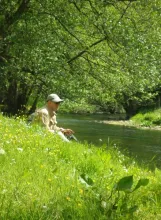 User submitted picture: Angler waiting for the fi...