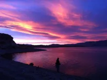 User submitted picture: Fishing in the evening, w...